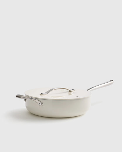 Ceramic Nonstick Saute Pan with Lid - One Size / Navy