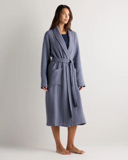 Soft Layered Turkish Cotton Robe - XS / White