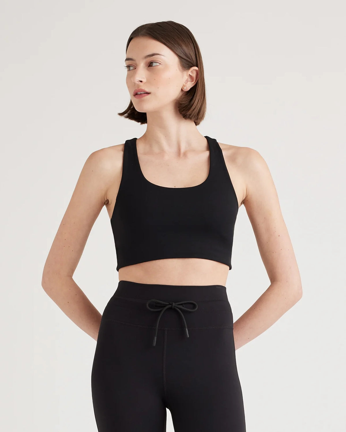 Ultra-Form Scoop Neck Longline Bra - XS / Black Camo
