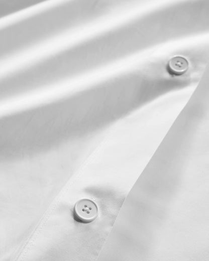 Organic Crisp Percale Duvet Cover Set - Twin / Espresso
