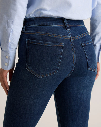 Luna Stretch Slim Straight Jeans - 24 / Black