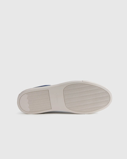 Italian Suede Tailored Sneaker - 7 / Fog