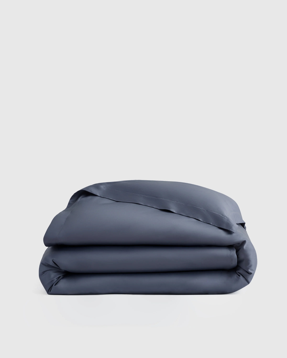 Signature Giza Cotton Sateen Duvet Cover - Twin / Light Grey