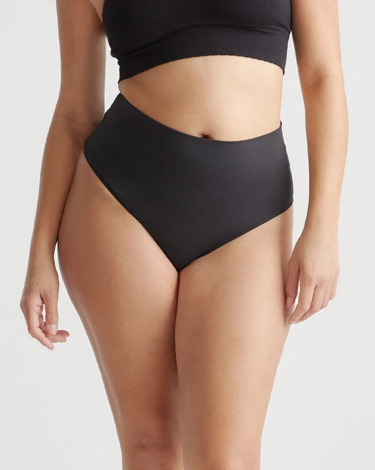 Shaping High-Waisted Thong (3-Pack) - XS / Black