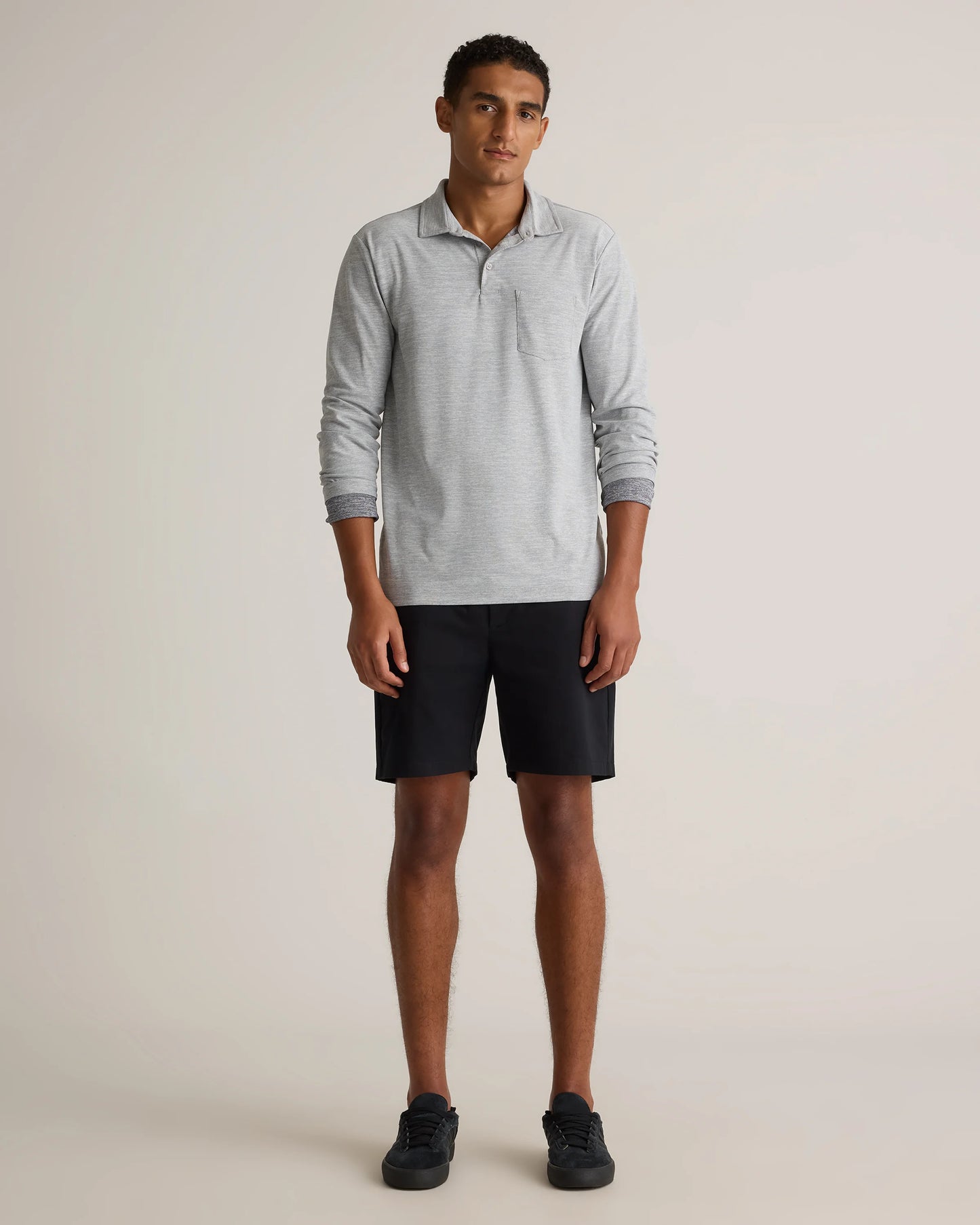 Organic Cotton Classic Stretch Chino Shorts - 7" - 30 / Stone