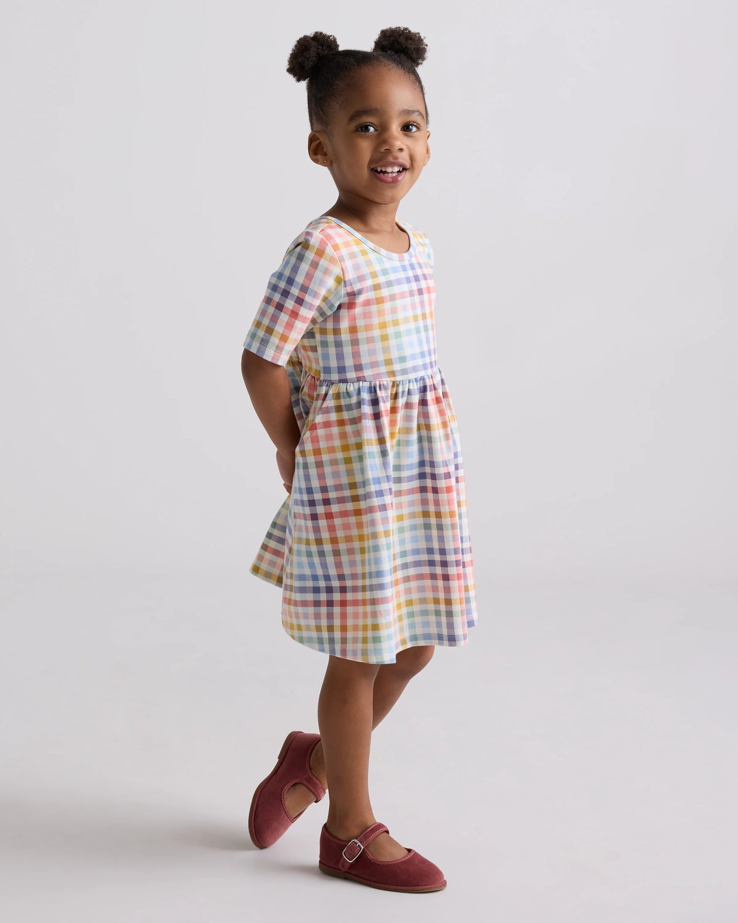Organic Cotton Skater Dress - 2T / Sweet Cherries