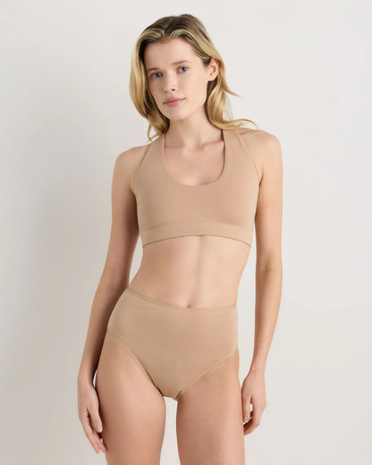 Organic Cotton Racerback Bralette (2-Pack) - XS / Black
