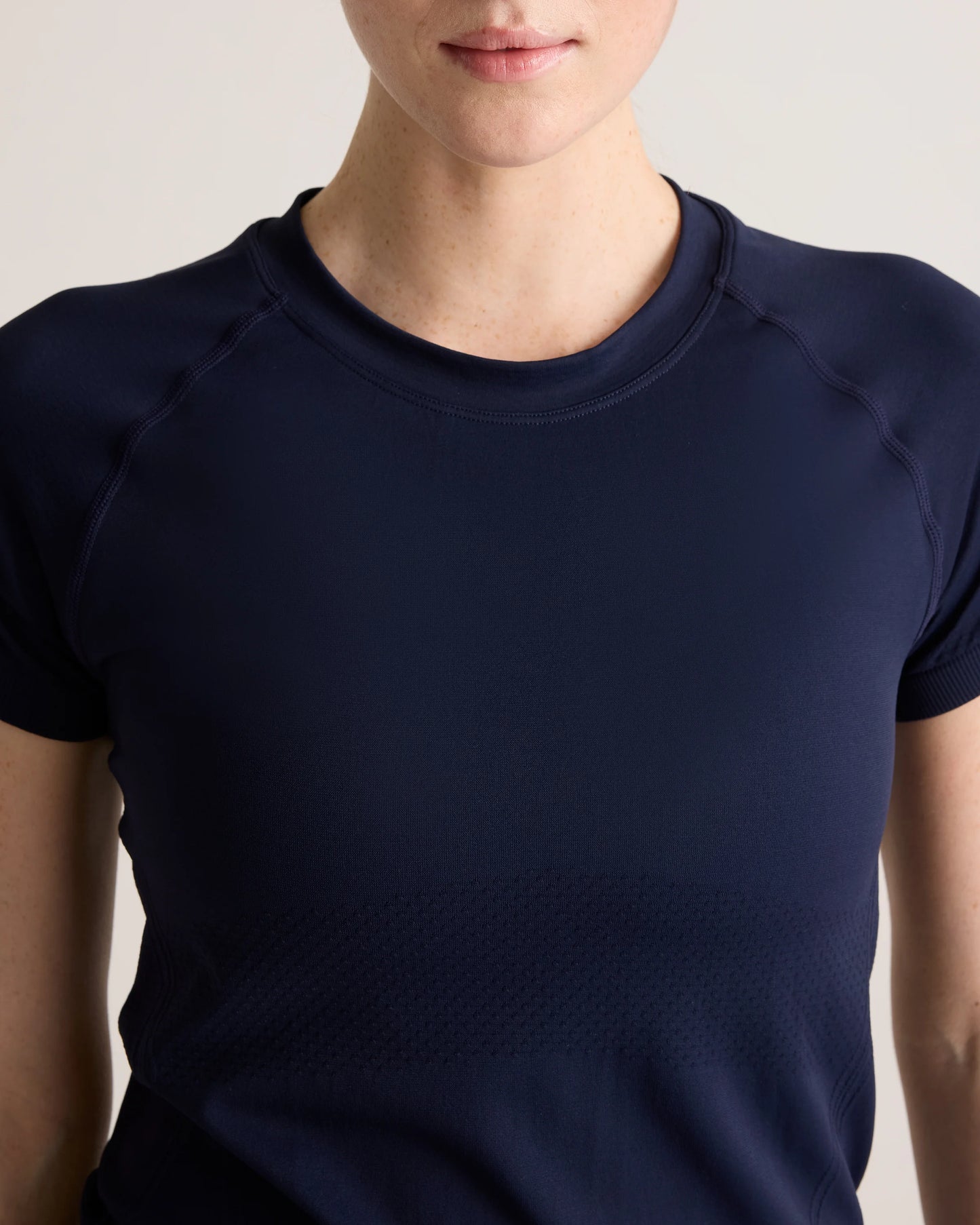 Seamless Waist-Length Tee - XS / Azul Blue