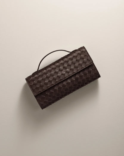 Eloise Handwoven Clutch - One Size / Black