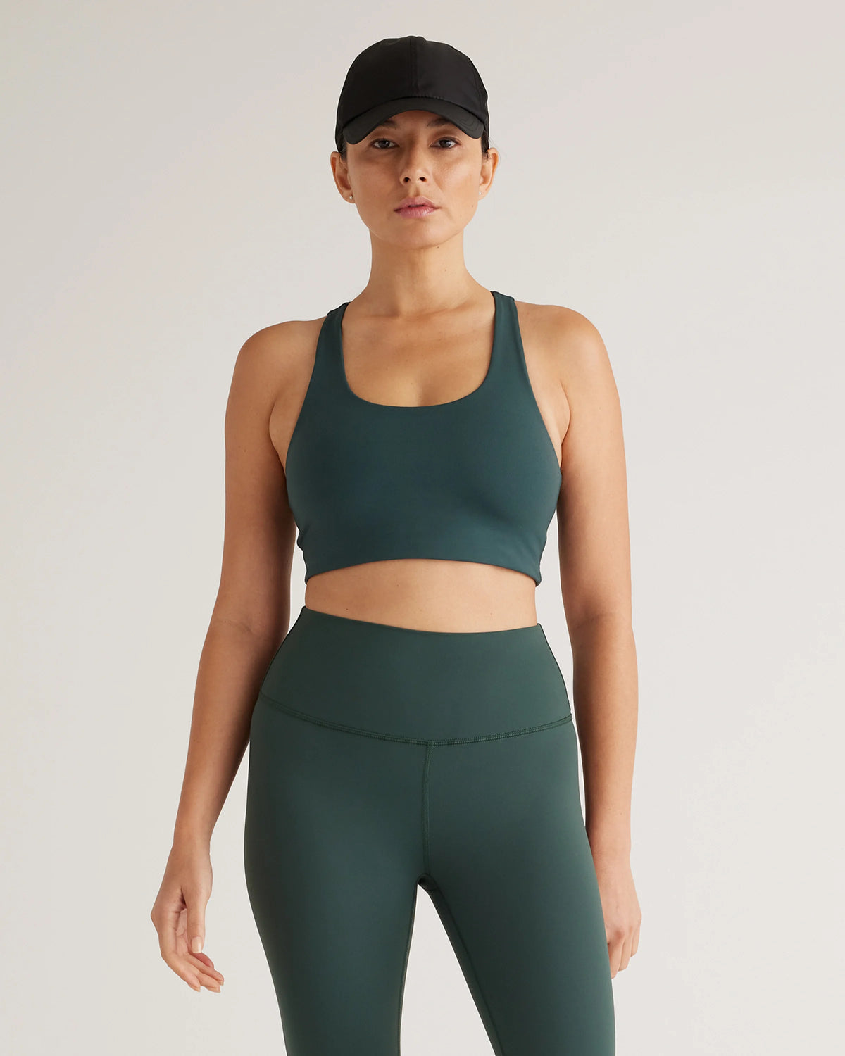 Ultra-Form Scoop Neck Longline Bra - XS / Black Camo