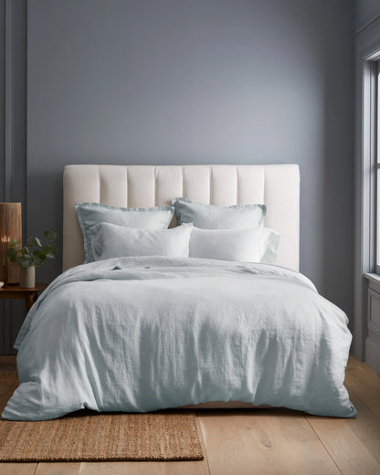 European Linen Pillowcase Set - Standard / White