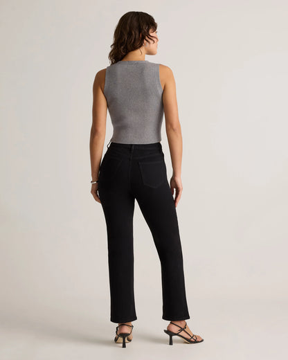 Bella Stretch Straight Jeans - 24 / Twilight Blue Fray
