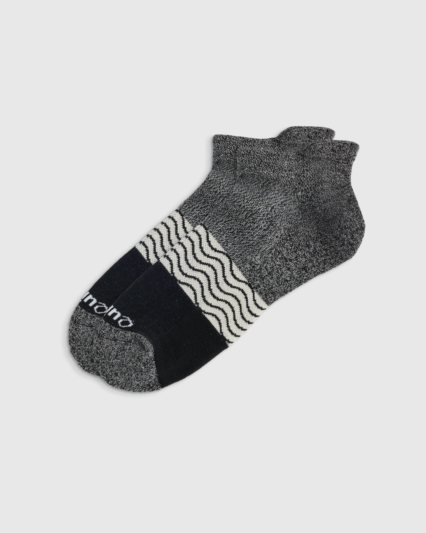 Everyday Cotton Tri-Block Marl Ankle Socks (4-pack) - S / Blue Purple Black Mix