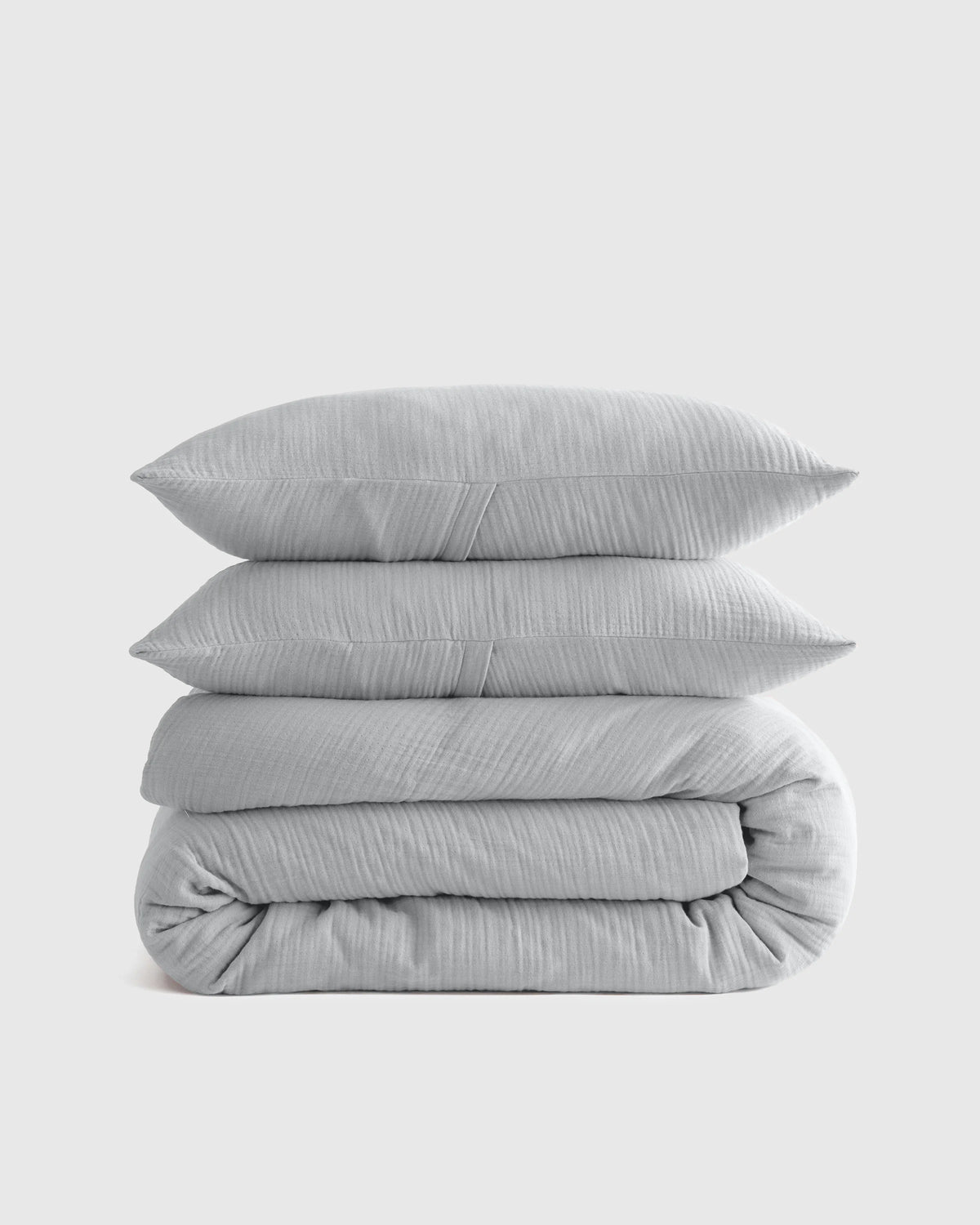 Organic Cotton Gauze Duvet Cover Set - Twin / Dried Sage