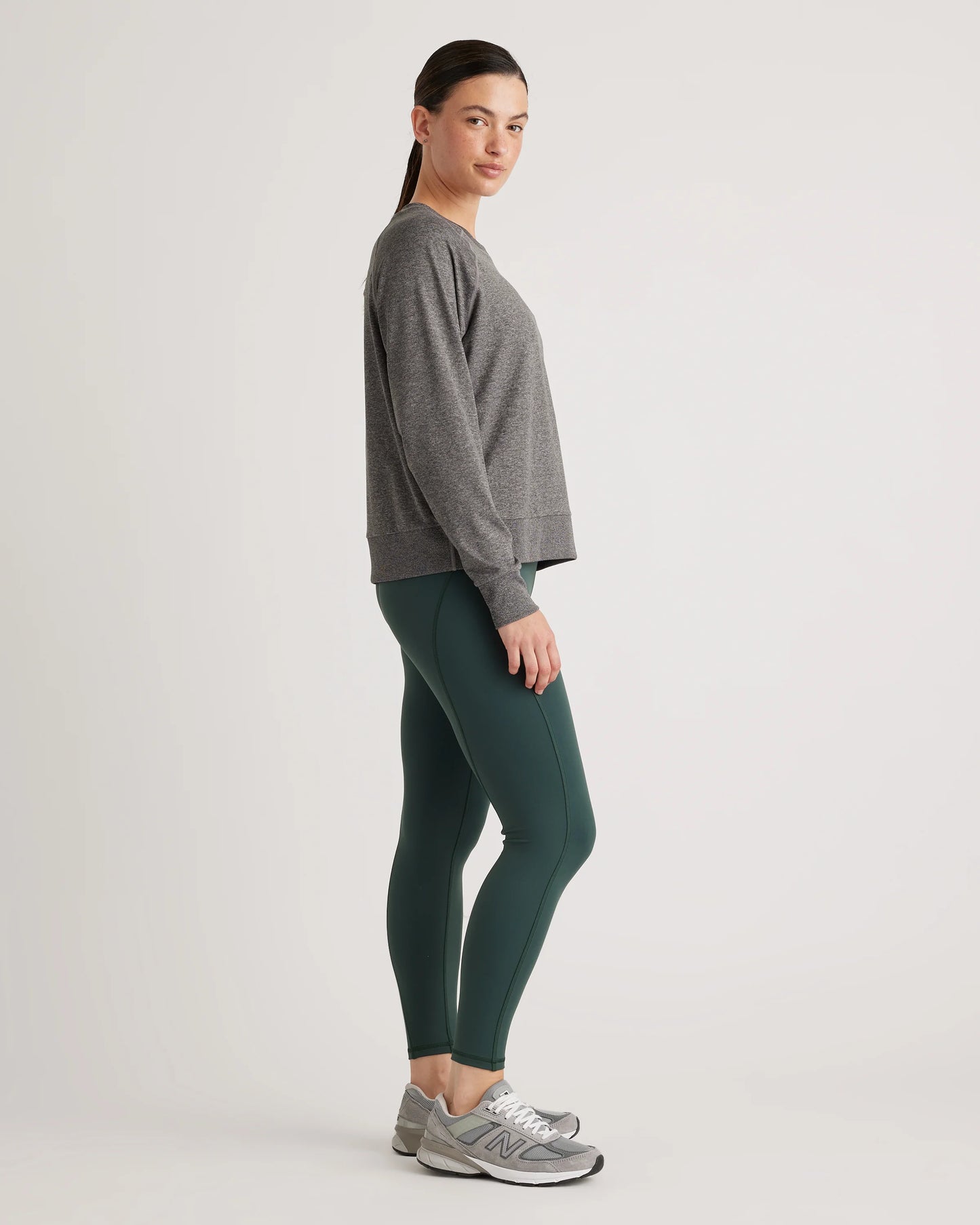 Flowknit Pullover Crew - XS / Heather Deep Navy