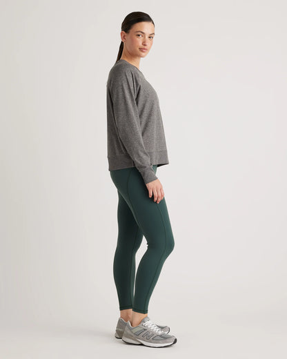 Flowknit Pullover Crew - XS / Heather Deep Navy