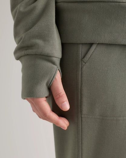 SuperSoft Fleece Maternity & Nursing Hoodie - XS / Off-White