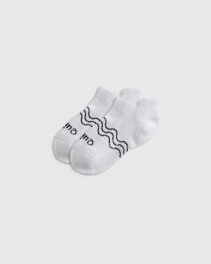 Organic Cotton Gripper Ankle Socks 8-Pack - 12M-24M / Pink/White Multi