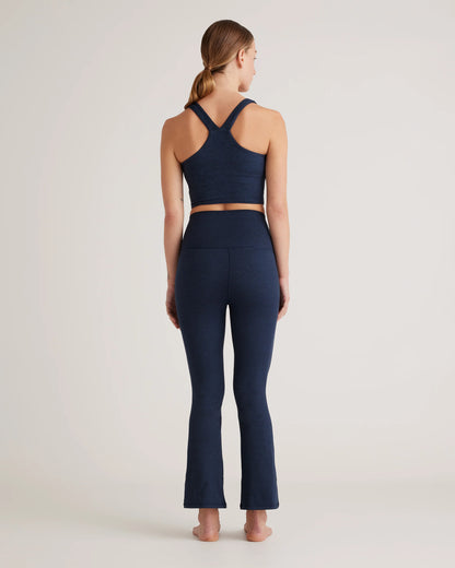 Ultra-Soft Cropped Bootcut Pants - XS / Heather Black