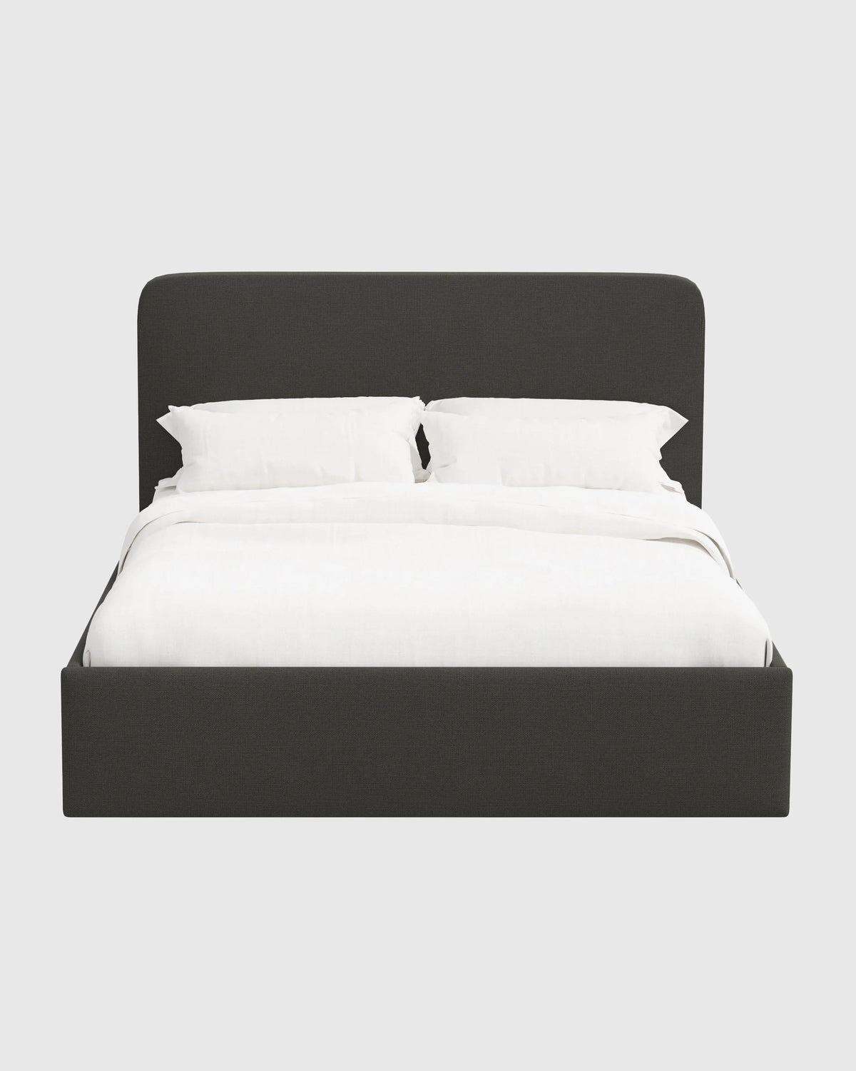 100% Linen Curved Bed - Full / Canvas