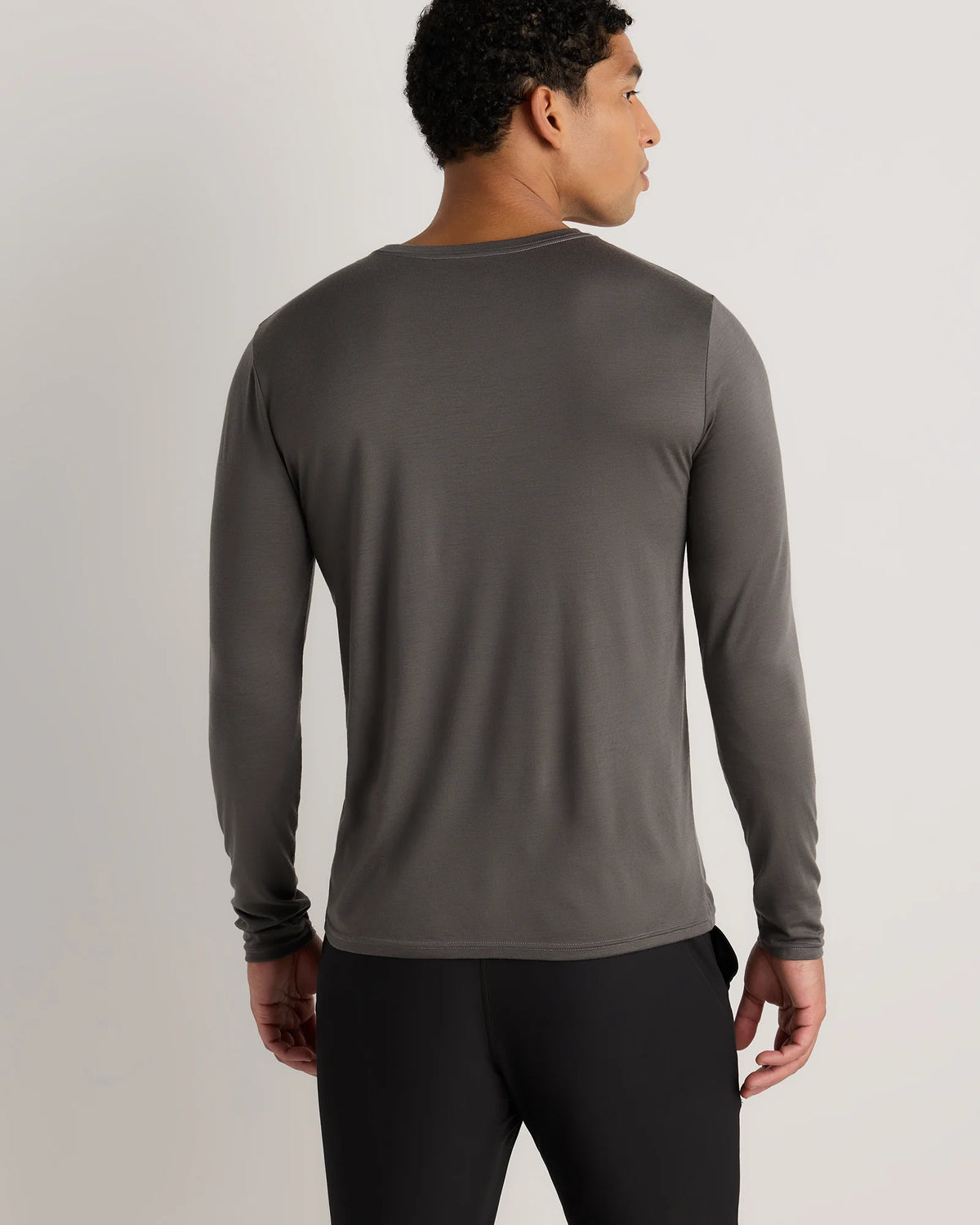 100% Merino Wool All-Season Long Sleeve Base Layer Tee - XS / Off-White