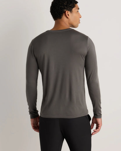 100% Merino Wool All-Season Long Sleeve Base Layer Tee - XS / Off-White