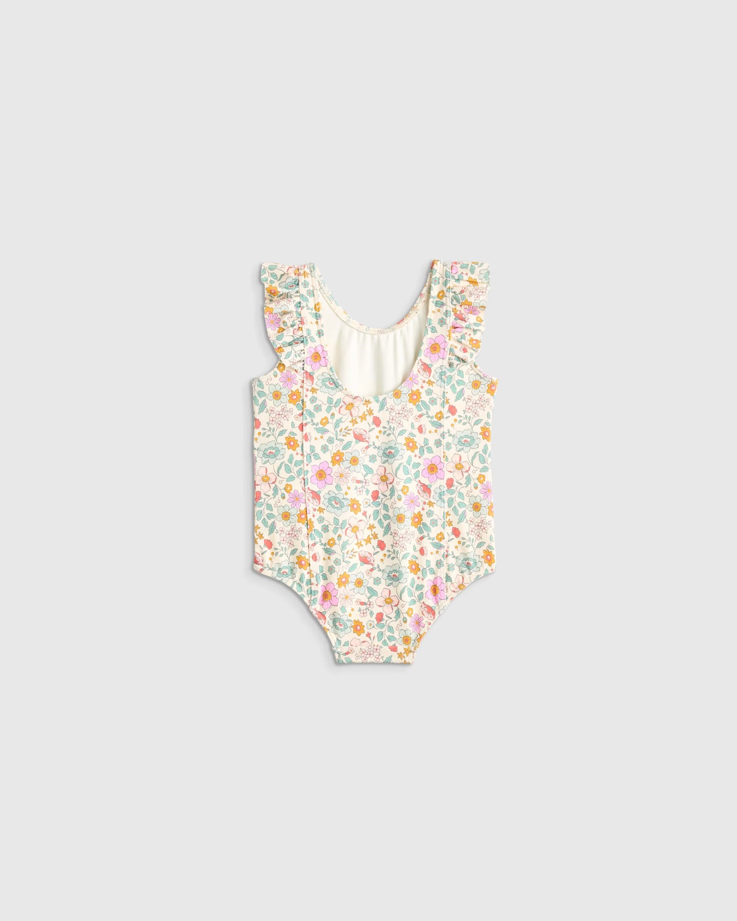 Ruffle One Piece Swimsuit - 0-3M / Pineapple