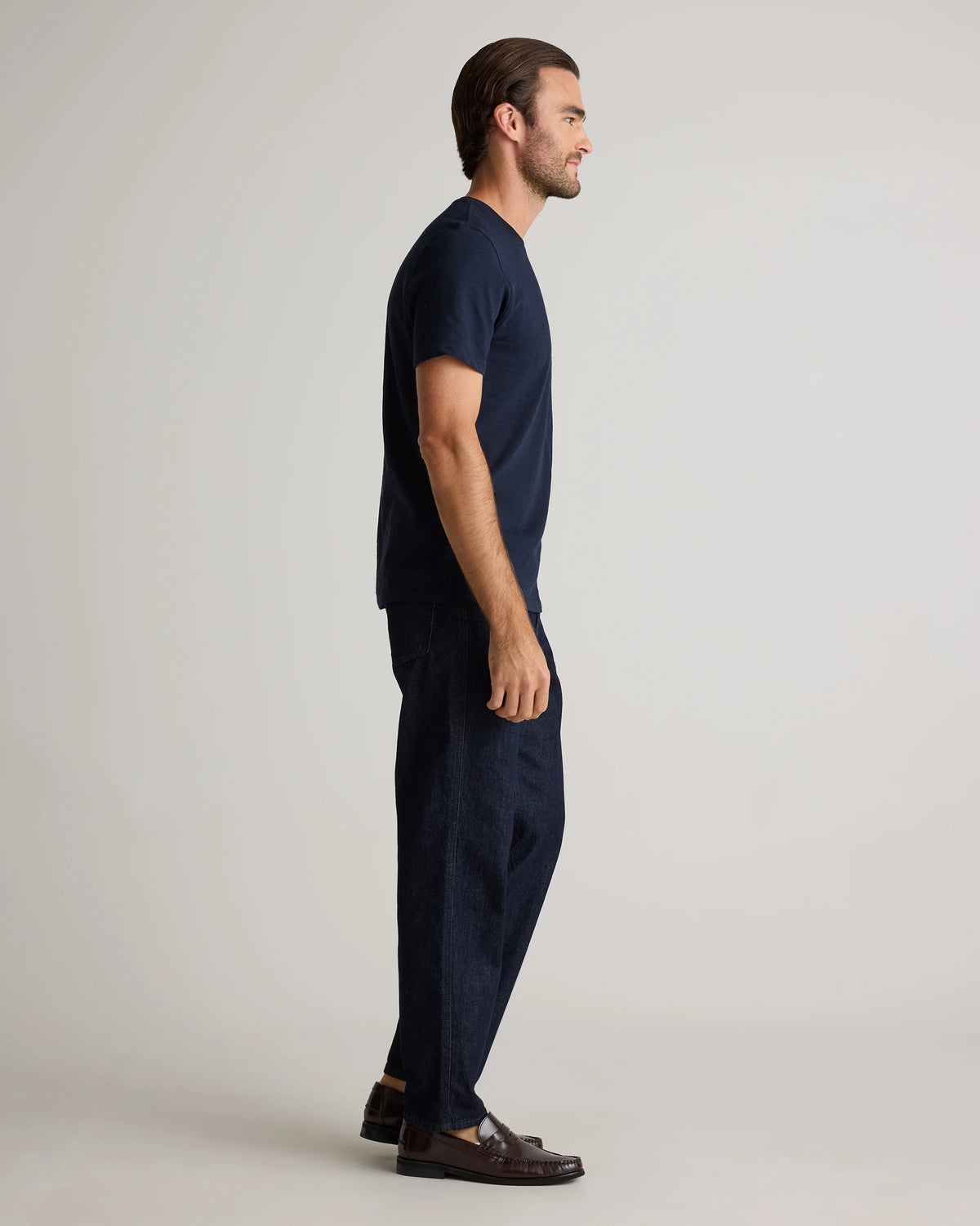 100% Organic Cotton Slub Pocket Tee - S / Bold Black