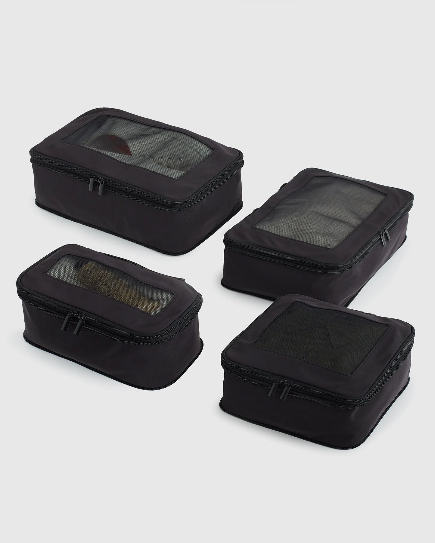 Eco Compression Packing Cubes - 4-Pack / Black