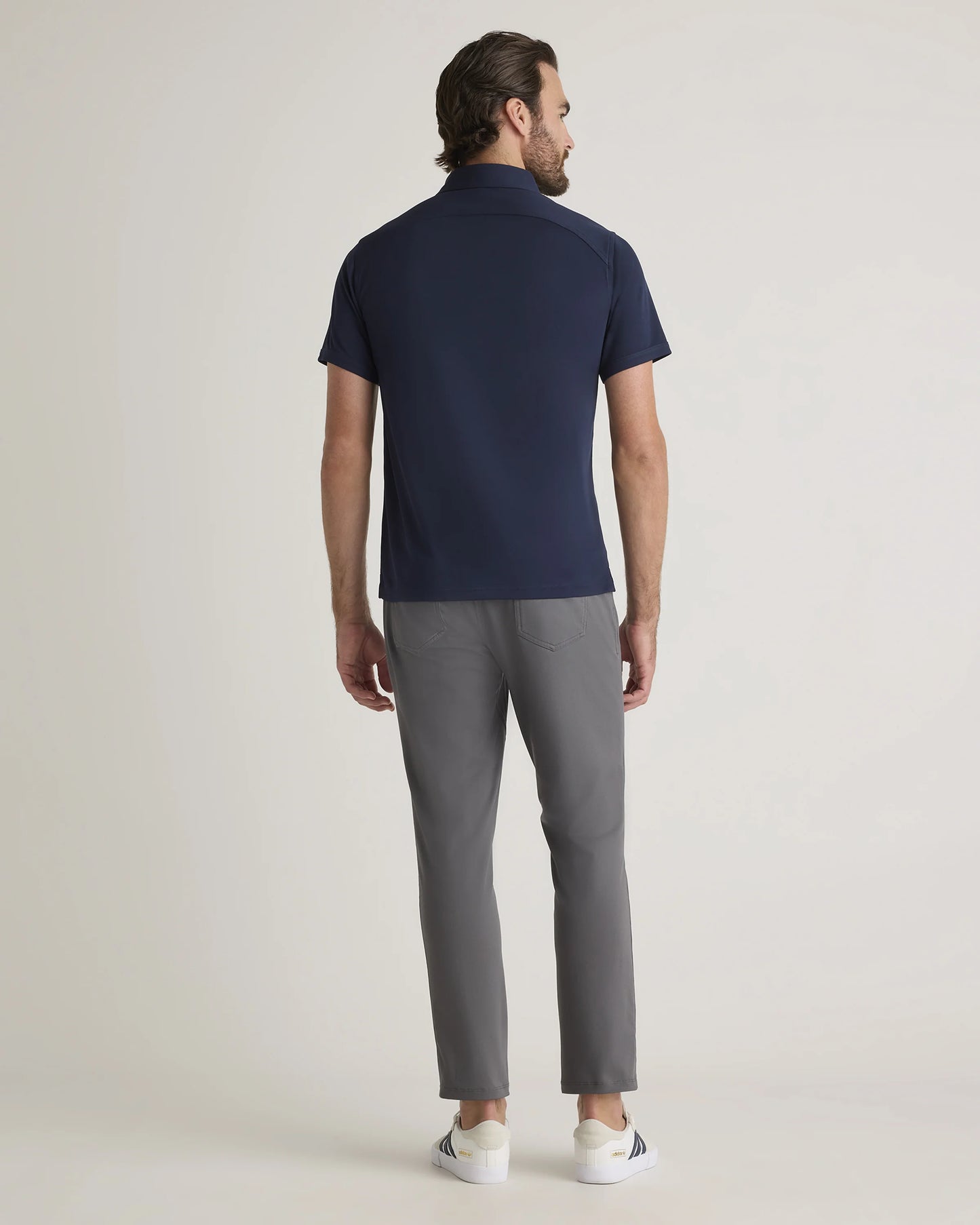 Commuter Stretch Pique Polo - S / Dark Coal