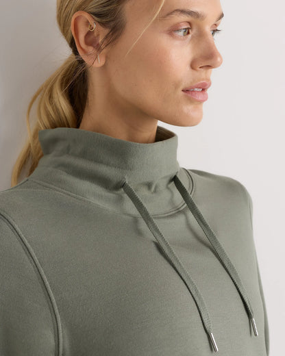 SuperSoft Fleece Mock Neck Pullover - XS / Navy