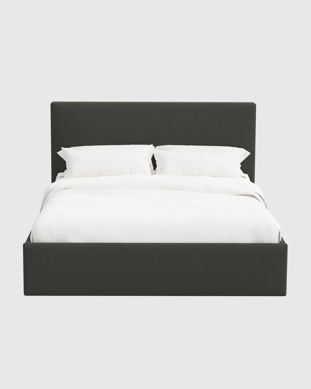 100% Linen Square Bed - Full / Canvas