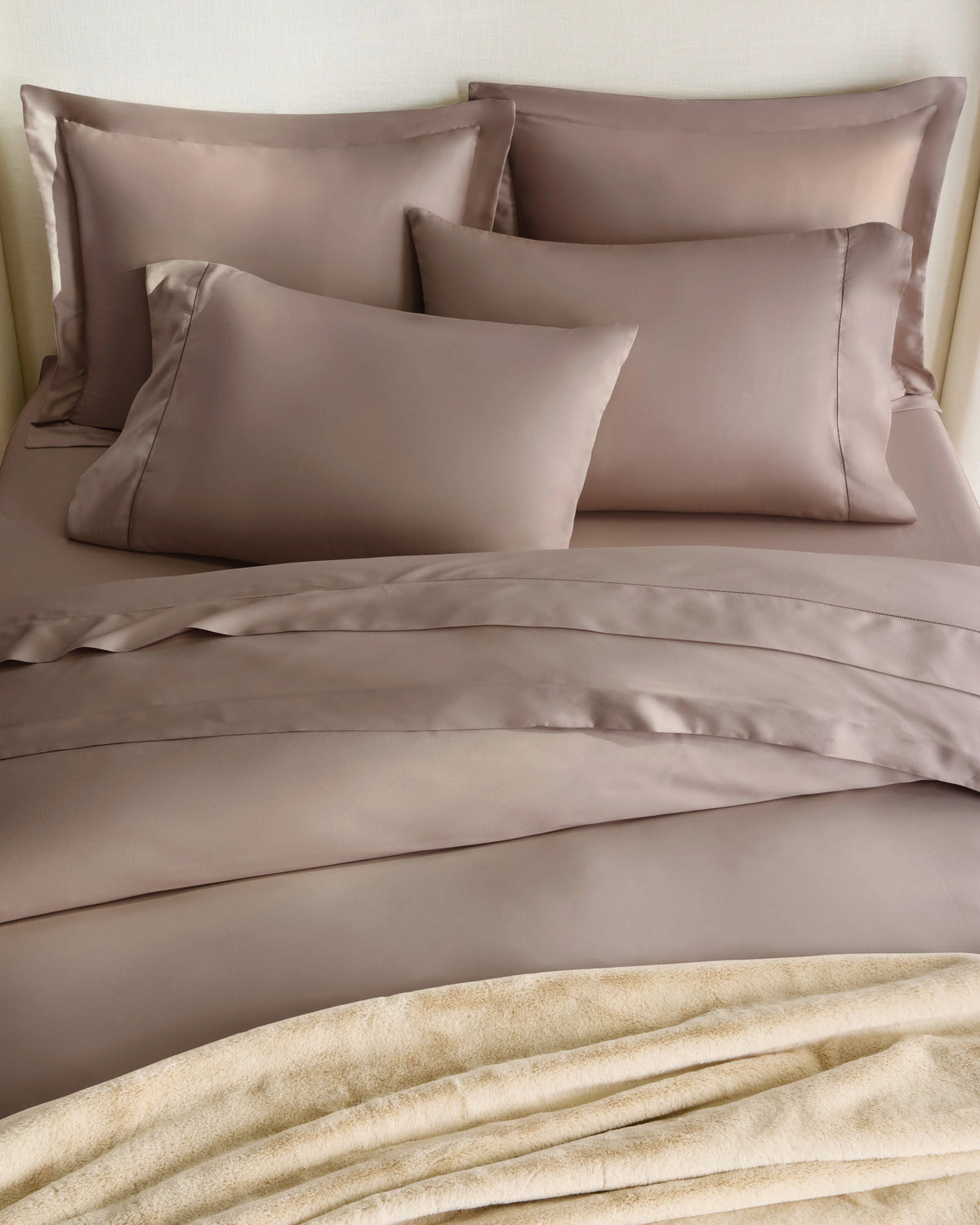 Signature Giza Cotton Sateen Duvet Cover Set - Twin / Sand