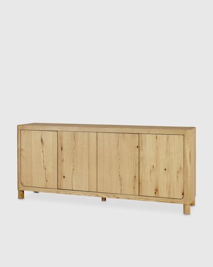Rustic Oak Sideboard - One Size / Natural