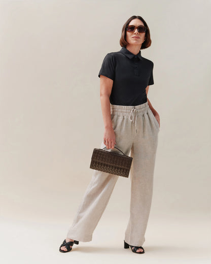 Eloise Handwoven Clutch - One Size / Black