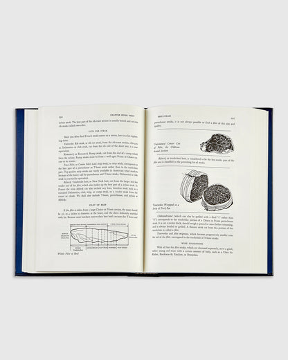Julia Child Mastering the Art of French Cooking Navy Leather Bound Book - One Size / No Color