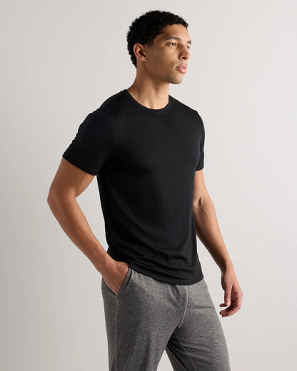 100% Merino Wool All-Season Short Sleeve Base Layer Tee - XS / Charcoal