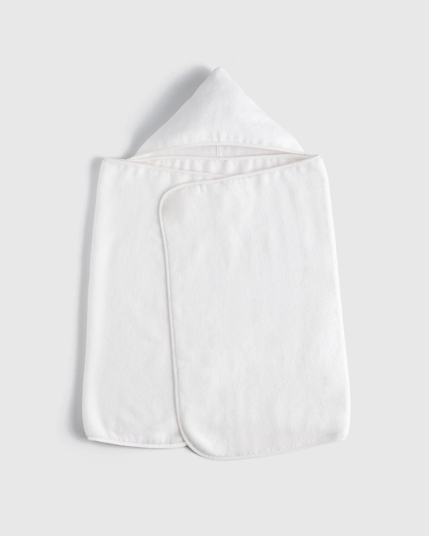 Organic Turkish Cotton Kids Hooded Towel Set 4-Pack - One Size / Light Blue