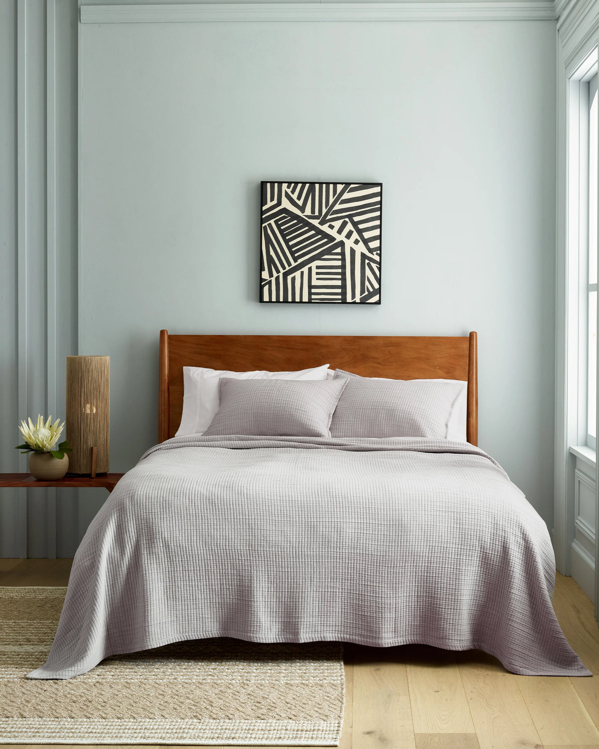 Organic Ribbed Cotton Coverlet - Twin / Toffee