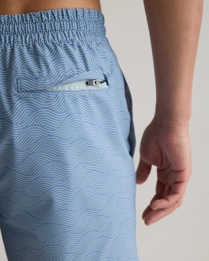 Italian Swim Trunks - 5.5" - XS / Navy Diamond Geo