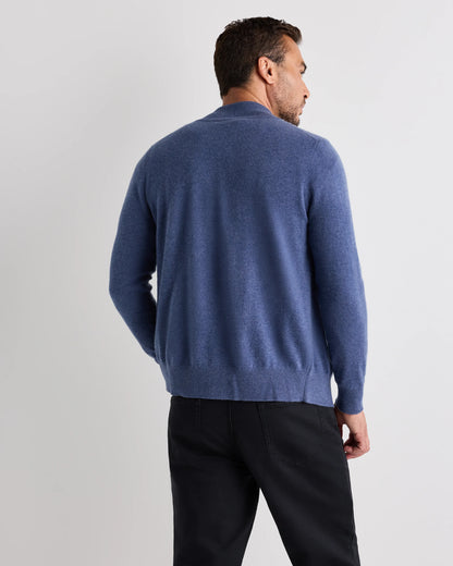Mongolian Cashmere Full Zip Sweater - S / Teak