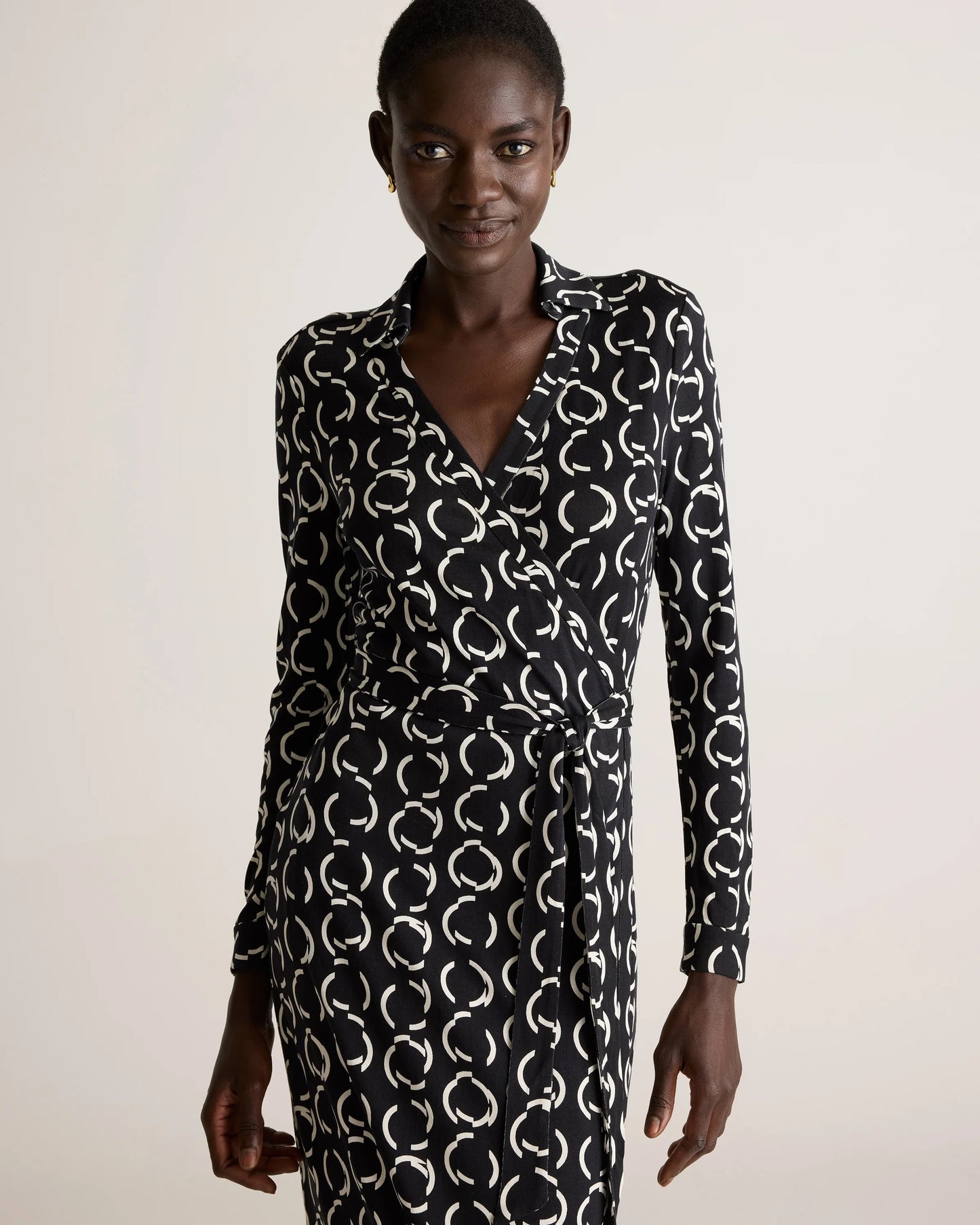 100% Silk Jersey Midi Wrap Dress - XS / Crimson Prism