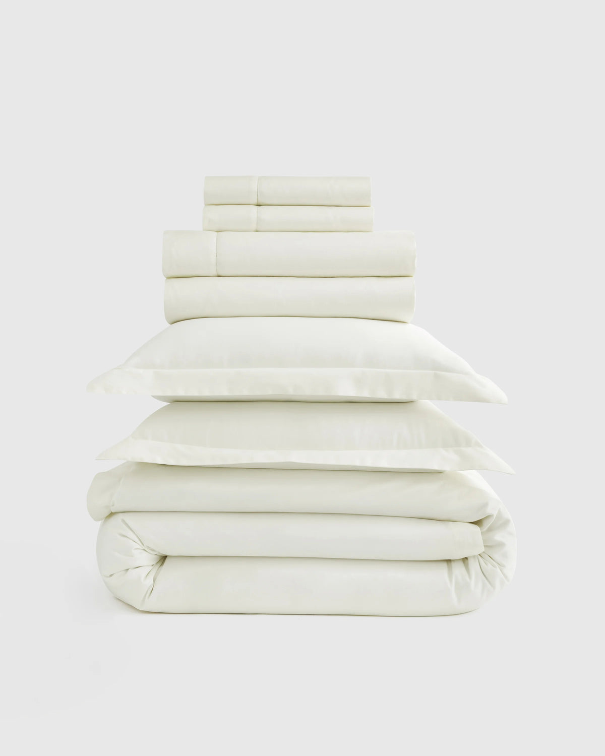 Signature Giza Cotton Sateen Deluxe Bedding Bundle - Twin / Dried Sage