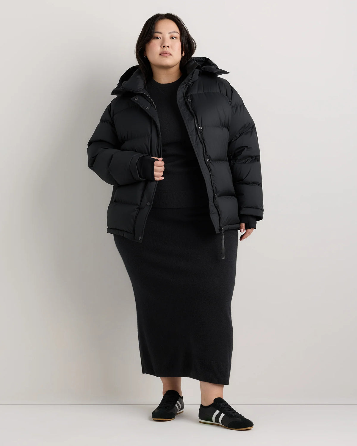 Responsible Down Puffer Jacket - 1X / Black