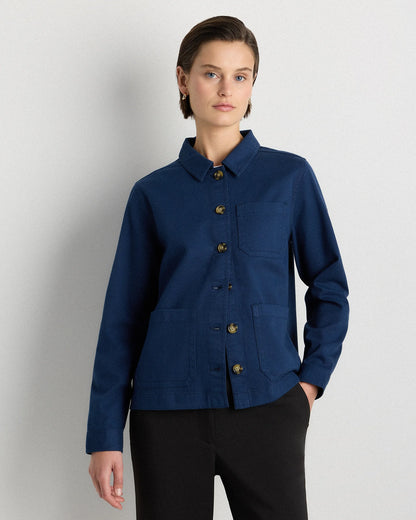 Organic Comfort Stretch Chore Jacket - XS / Vanilla