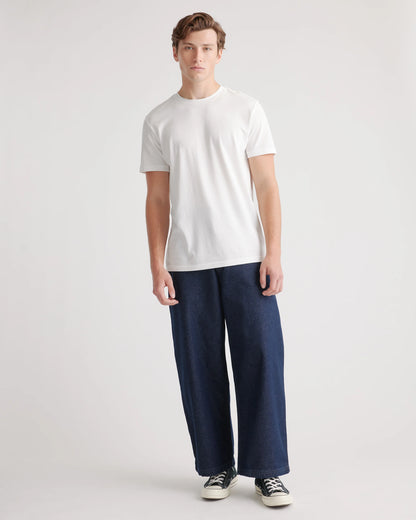 Cotton Modal Crew Neck Tee - S / Bold Black