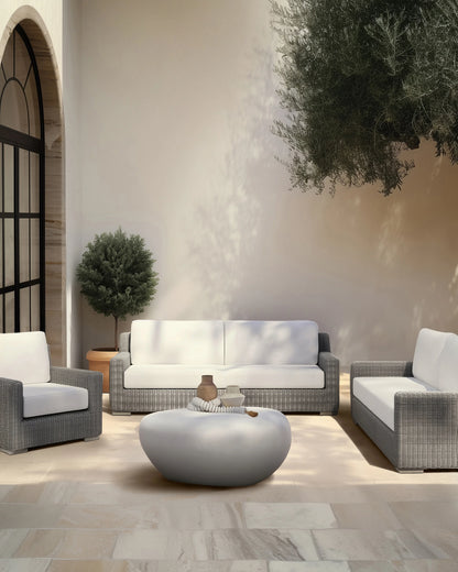 Classic All-Weather Wicker Outdoor Sofa - 86" / Natural Weave