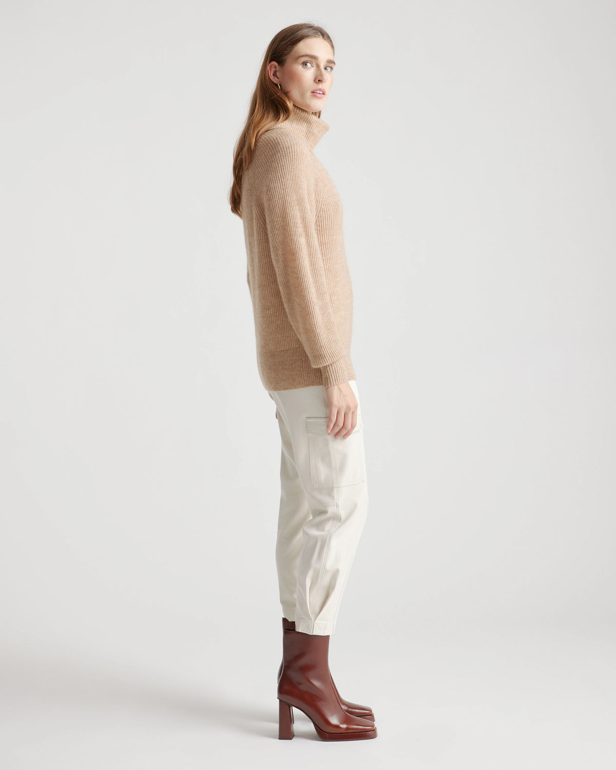 Baby Alpaca-Wool Turtleneck - XS / Light Grey