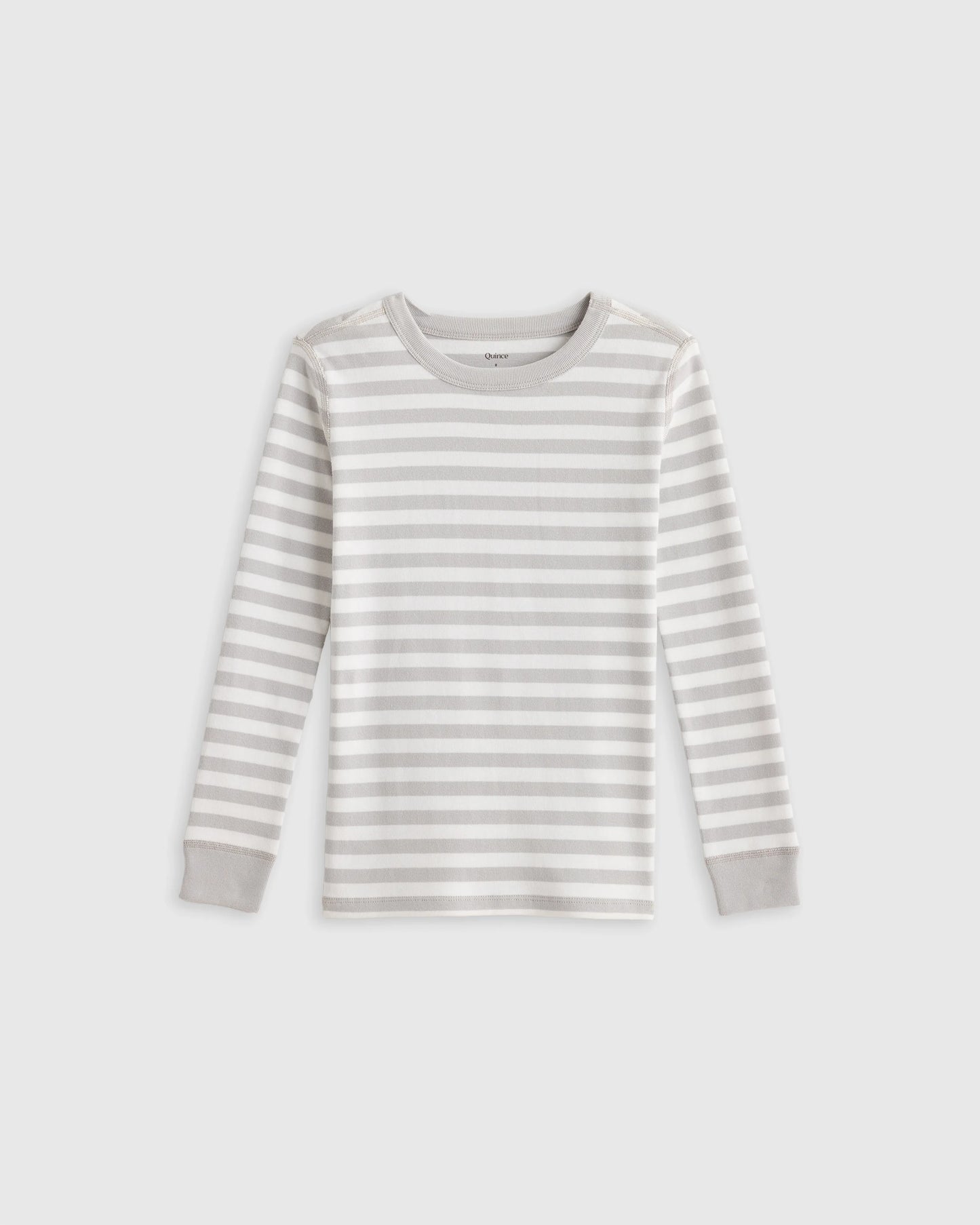 100% Organic Cotton Long Sleeve and Pant Pajama Set - 2T / Navy Stripe