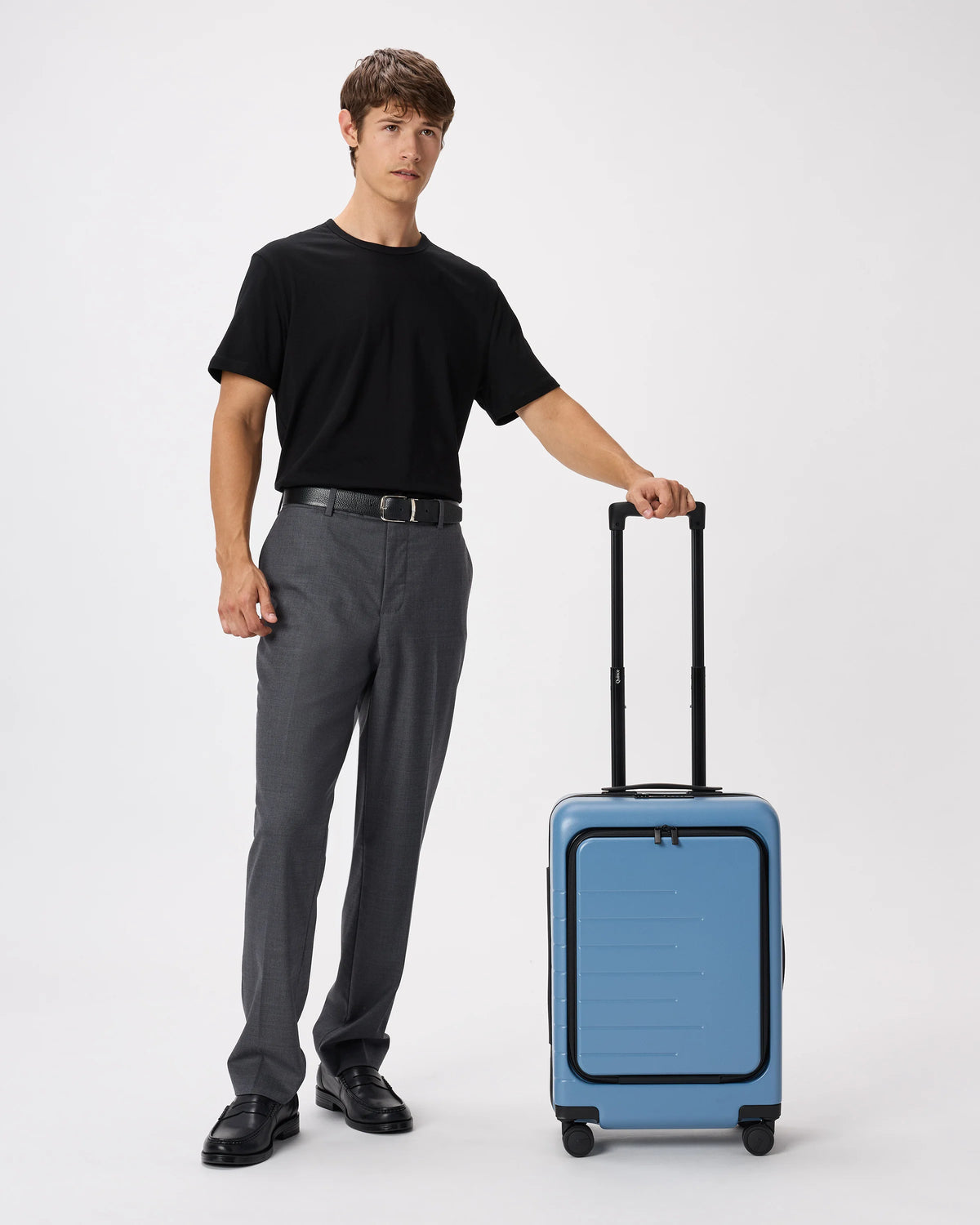 Front Pocket Carry-On Suitcase - One Size / Lavender